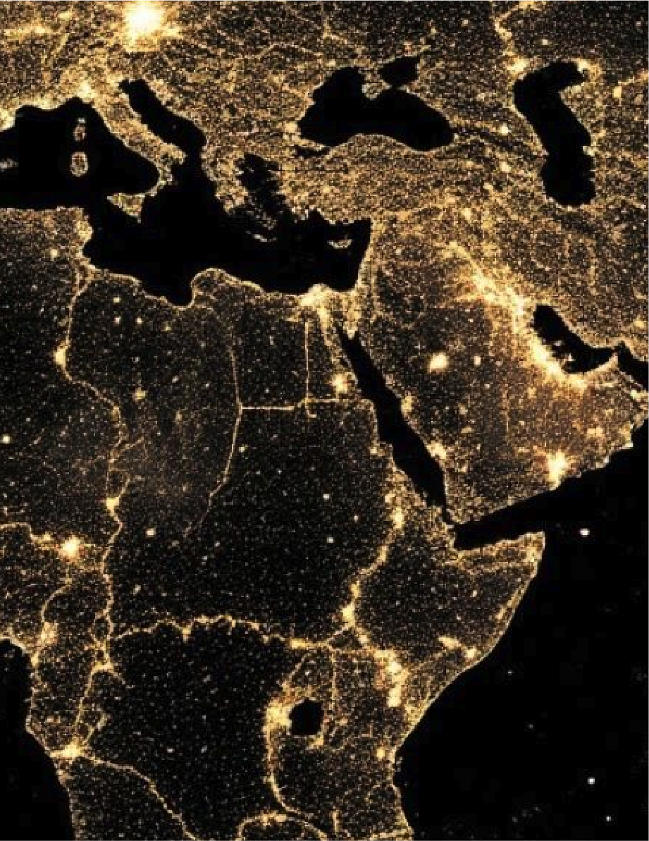 夜间卫星地图